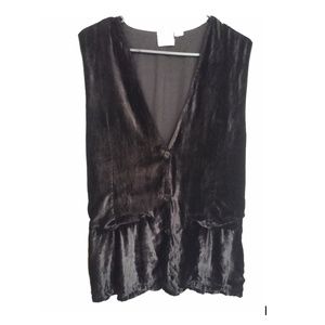 Papillon 100% Rayon Velvet vest, size M